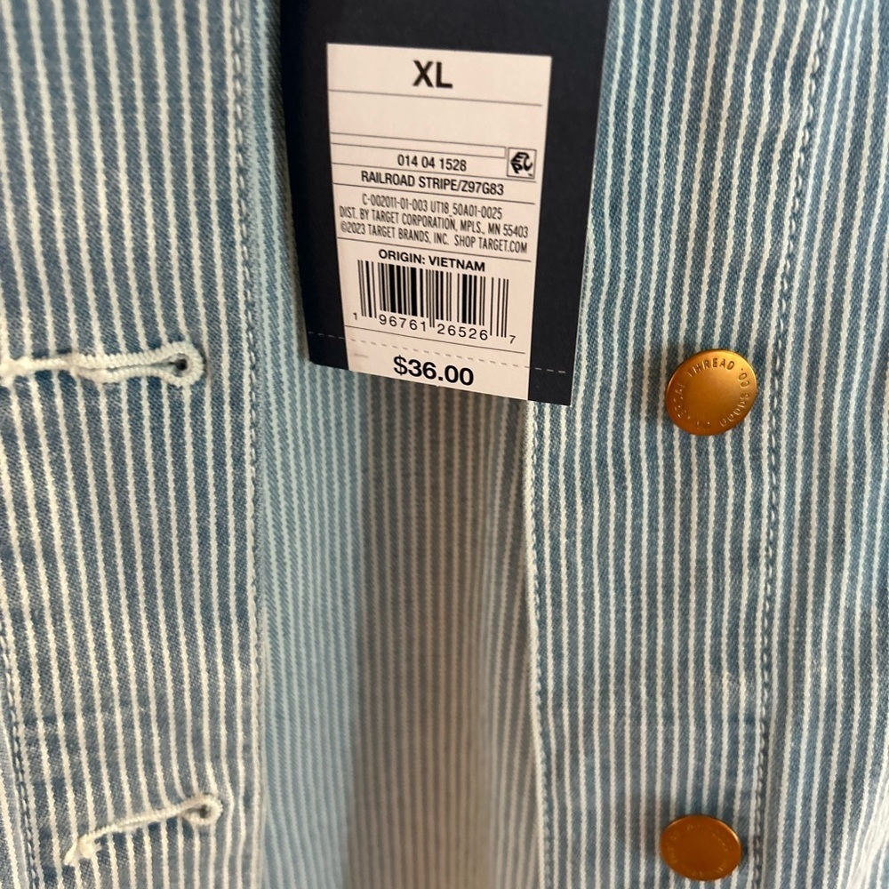 Universal Thread Women’s Striped Jean Jacket
NWT

Size XL - Picture 7 of 7